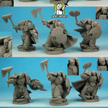 28mm / 30mm SF Celtic Warriors squad conversion / sculpture by Scibor