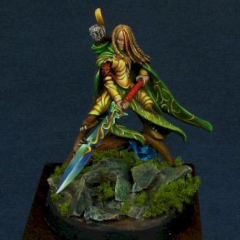 Wood Elf Lord with Great Weapon by yqh