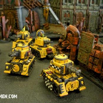 Bad Moons Skorcha Wartrakk Grot Tanks by Little Lead Men