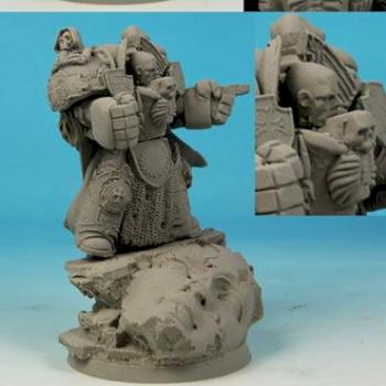 28mm / 30mm SF Templar Knight conversion / sculpture by Scibor
