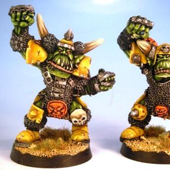 Bloodbowl Ork Blockers by Kaine Larson
