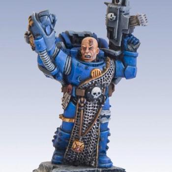 ULTRAMARINE SPACE MARINE VETERAN SERGEANT by Monkeypants