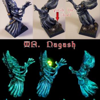 Tomb Banshee, Vampire Counts, LED light, fluorescent painting by Strigoi85