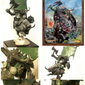 Orc warboss on war boar conversion based on the codex for golden demon 2012 by nightfox