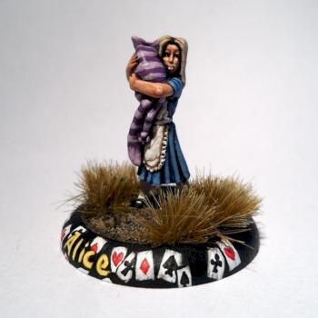 Alice with Cheshire cat by Anatoli