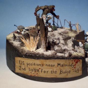 Werewolf attack diorama by Anatoli