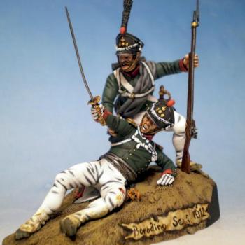 Russian Grenadiers at Borodino vignette by Anatoli