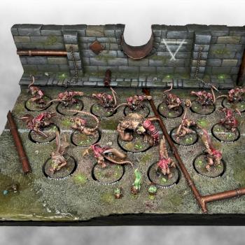 Skaven diorama for Blood Bowl by Pixmen
