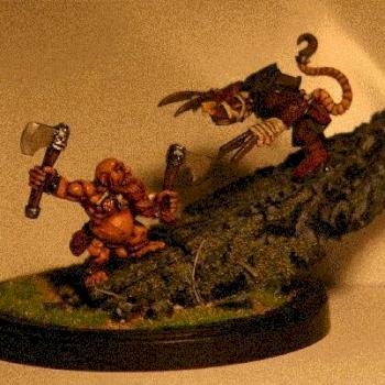 Dwarf Slayer vs Skaven Night Runner by Durloth