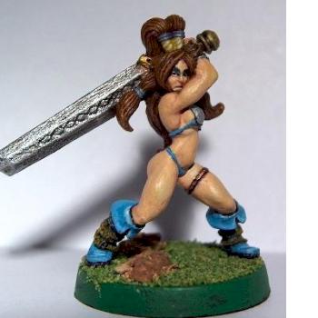 Female Barbarian Warrior by macrender