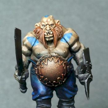 test mini for an ogre bulls unit by the bearded snot