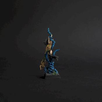 Dark elf sorcerress by CommissionFantasyPainter