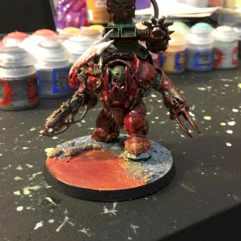 Big Mek in Mega Armor with Custom Shield Generator by Nicholii83