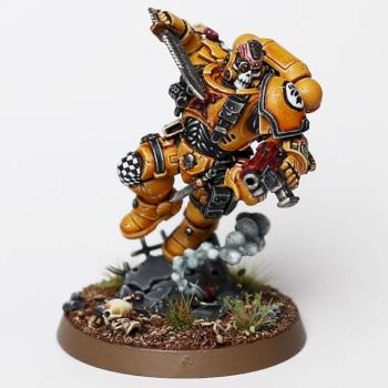 Space Marine Imperial Fists Lieutenant by bondth_artwork