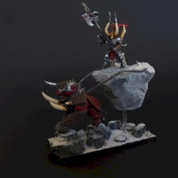 Chaos warrior chariot by CommissionFantasyPainter