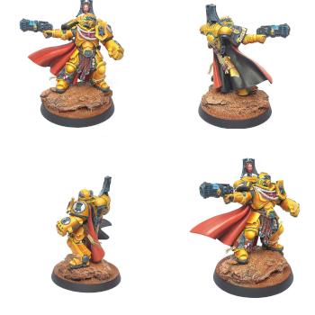 Primaris Captain Imperial Fists - kitbash by Kova