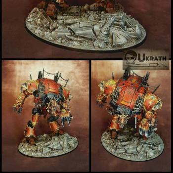 Khorne Chaos Knight by Ukrath