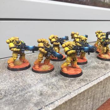 imperial fist hellblaster squad by davve