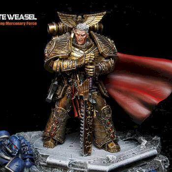 Rogal Dorn, primarch of the Imperial Fists by White Weasel Studio