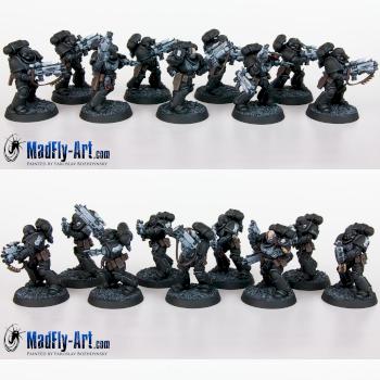 Iron Hands Primaris Intercessors by MadFlyArtStudio