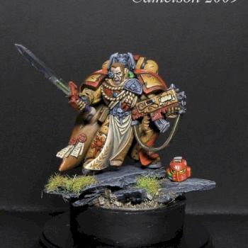 Space Marine Imperial Fist Captain by Camelson by paintsoulstudio.com