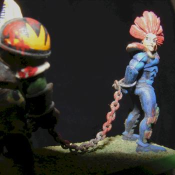 Ork and Dark Eldar Captives by geordiekimbo