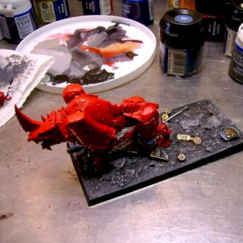 Chaos Daemons - Herald of Khorne on chariot by Qcbob
