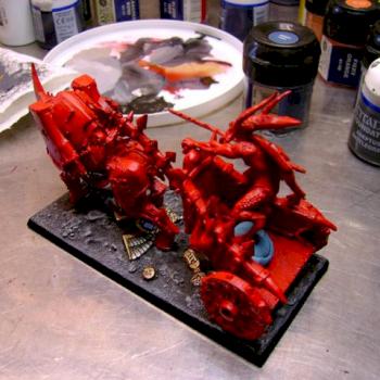 Chaos Daemons - Herald of Khorne on chariot 4 by Qcbob