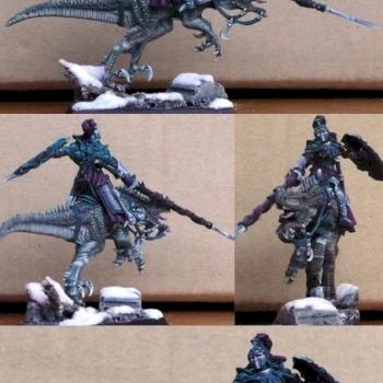 Dark elf Cold one knight by lukatme