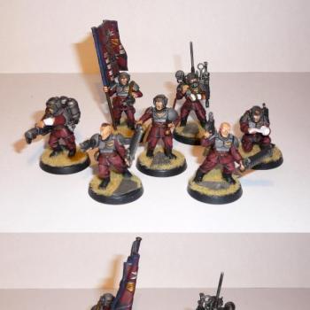 Cadian Command Squad by Marins