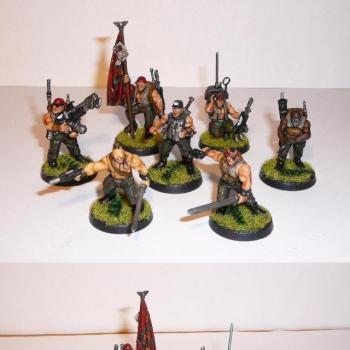 Catachan Command Squad by Marins