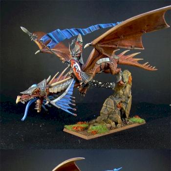 High Elf Lord On Dragon by TheMiniatureWorkshop