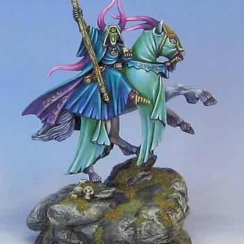 Special edition Chaos sorcerer on sculpted base by Wappellious