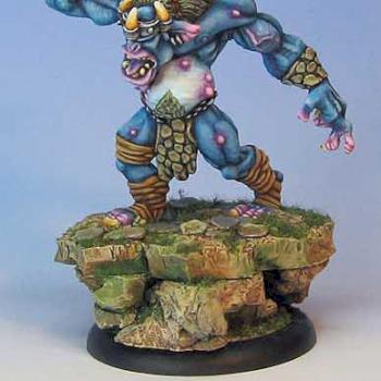 REAPER Troll King on Sculpted base by Celthulhu