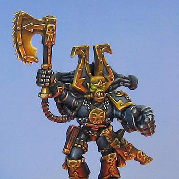 Warhammer 40k Kharn the Betrayer on sculpted base by Wappellious