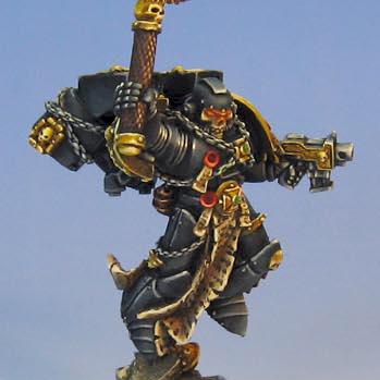 Warhammer 40k Salamander Chaplain by Wappellious
