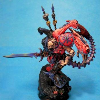 Slaaneshi-esque Daemon prince by wereweevil