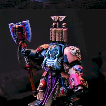 Space Hulk Blood Angels Librarian by basterville