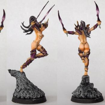 Succube Eldar noire by evenement