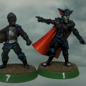 Blood Bowl Vampire and Thrall by abrennan