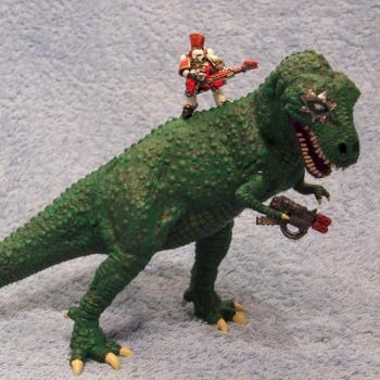 Classic Noise Marine Riding a Dinosaur by HerstonHolt