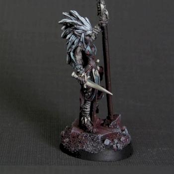 Drow Moonlit Necromancer by Kara Jane