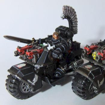 Dark Angels Ravenwing Bikes by Stront