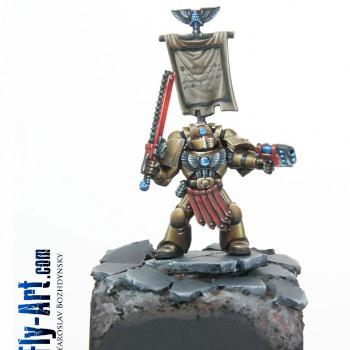 Space Marine Veteran Sergeant by MadFlyArtStudio