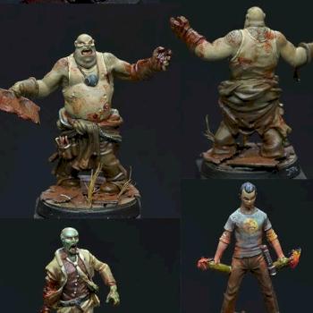 5 Zombiegame Figures by jarhead