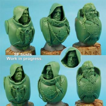 SF Busts - work in progress by Scibor