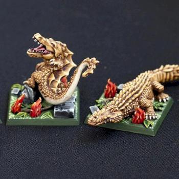 Lizardmen Salamanders unit by Comitiva Carmina