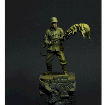 Scale 75mm German Soldier OSL test by Cross