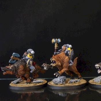 Space Wolves Thunderwolf Cavalry by bilorca