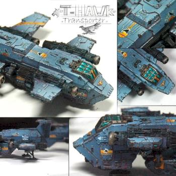 Space Wolf Thunderhawk Transporter by GeyseR